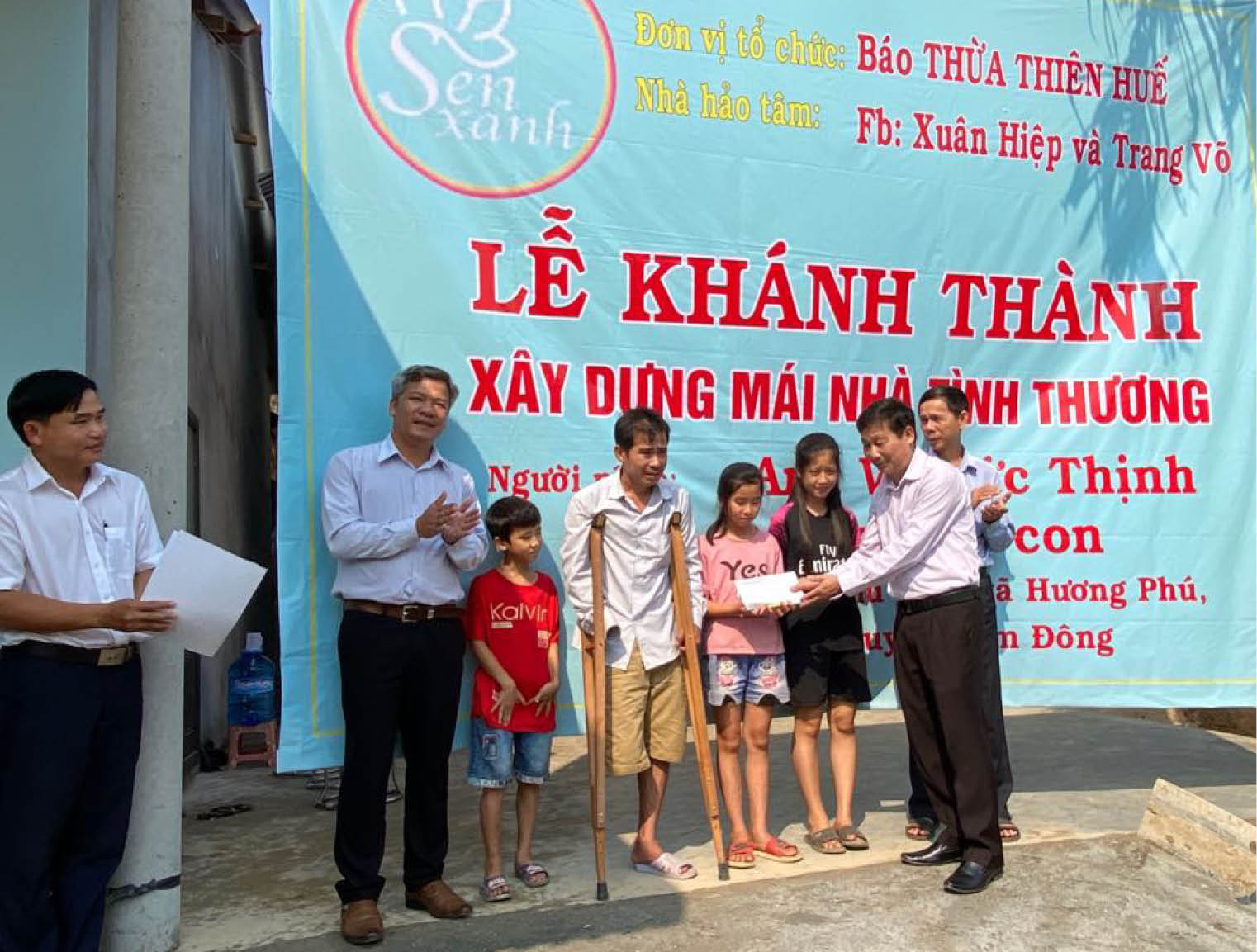 Khánh thành nhà tình thương cho anh Võ Đức Thịnh