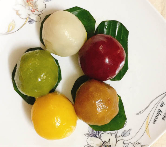 Bánh ít ngũ sắc - bắt mắt, dẻo thơm