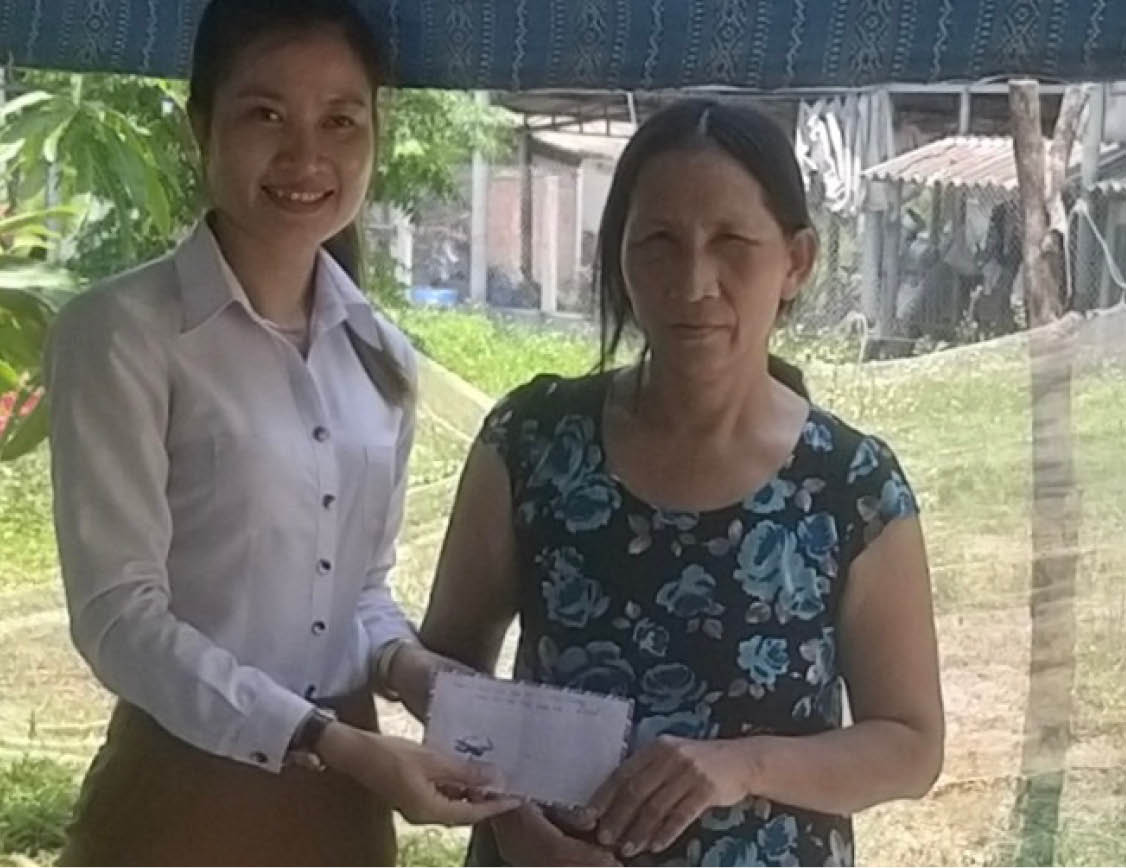 Chị Triển nhận được nhiều nguồn hỗ trợ