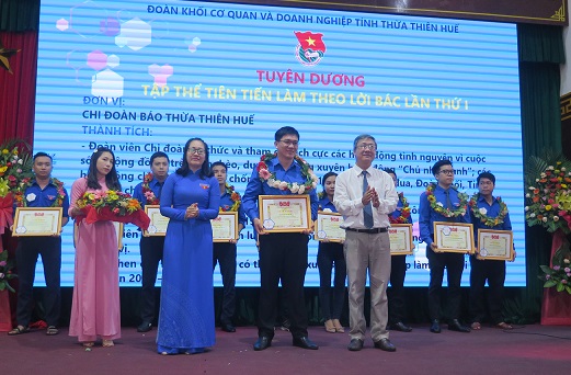 Tuyên dương 31 cá nhân, tập thể “Thanh niên tiên tiến làm theo lời Bác”