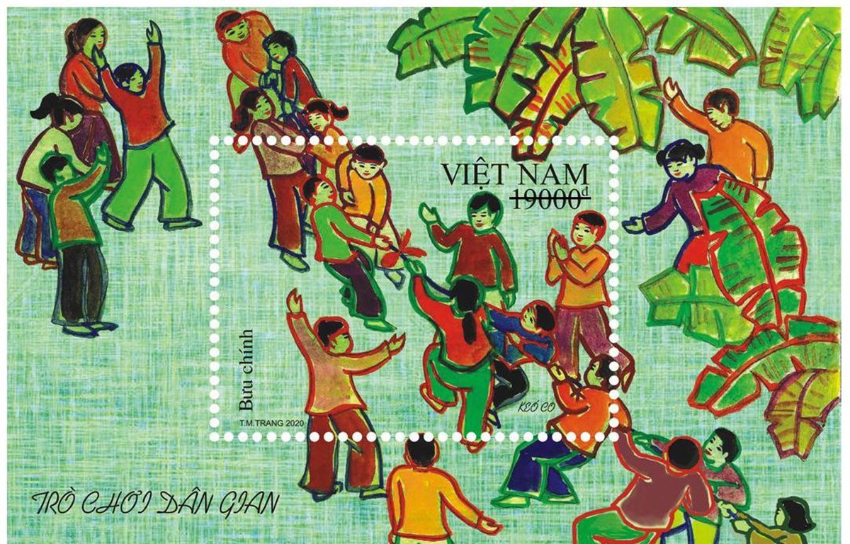 Phát hành bộ tem Trò chơi dân gian nhân dịp Tết thiếu nhi 1 6