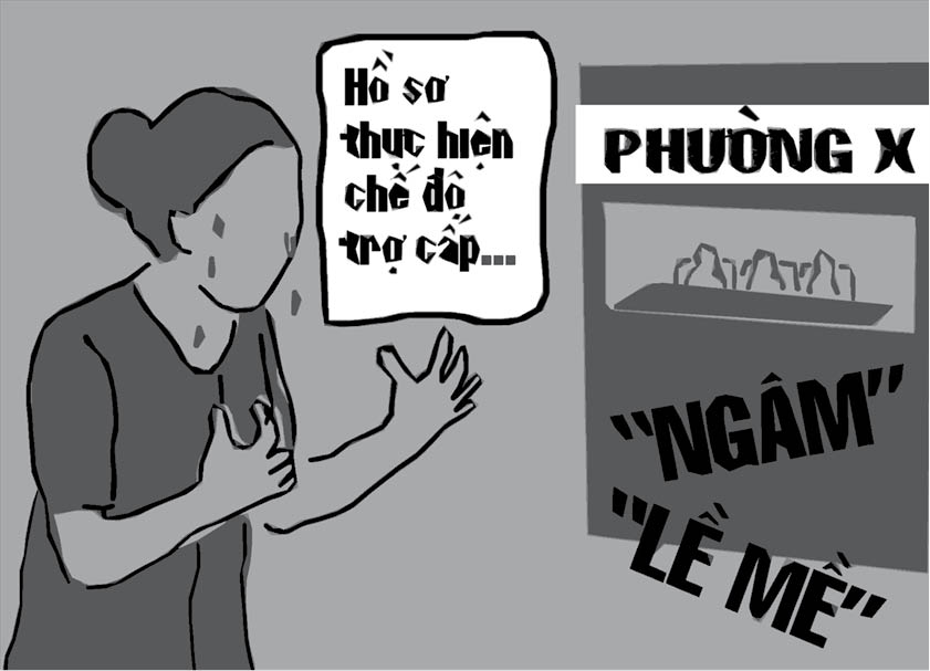 Tờ giấy “chạy” lòng vòng