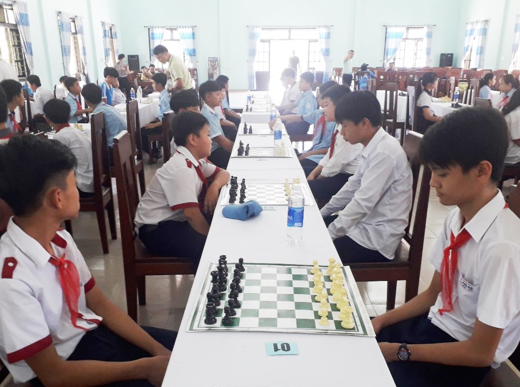 Khởi tranh giải cờ vua Thiếu nhi tỉnh lần III