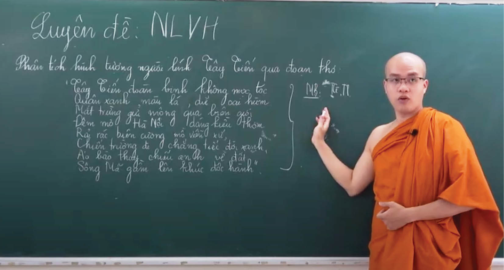 Sư thầy mở lớp ôn thi miễn phí qua mạng