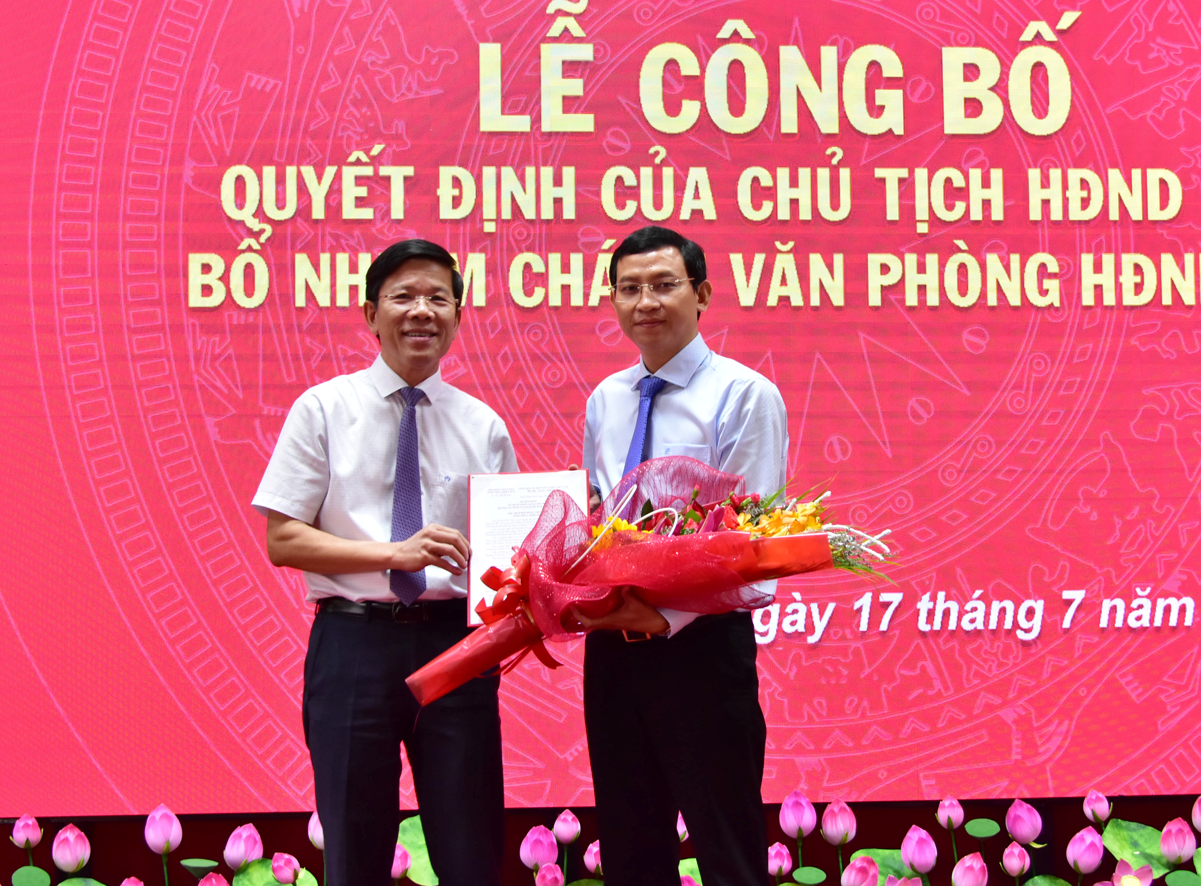 Bổ nhiệm ông Lưu Đức Hoàn giữ chức vụ Chánh văn phòng HĐND tỉnh