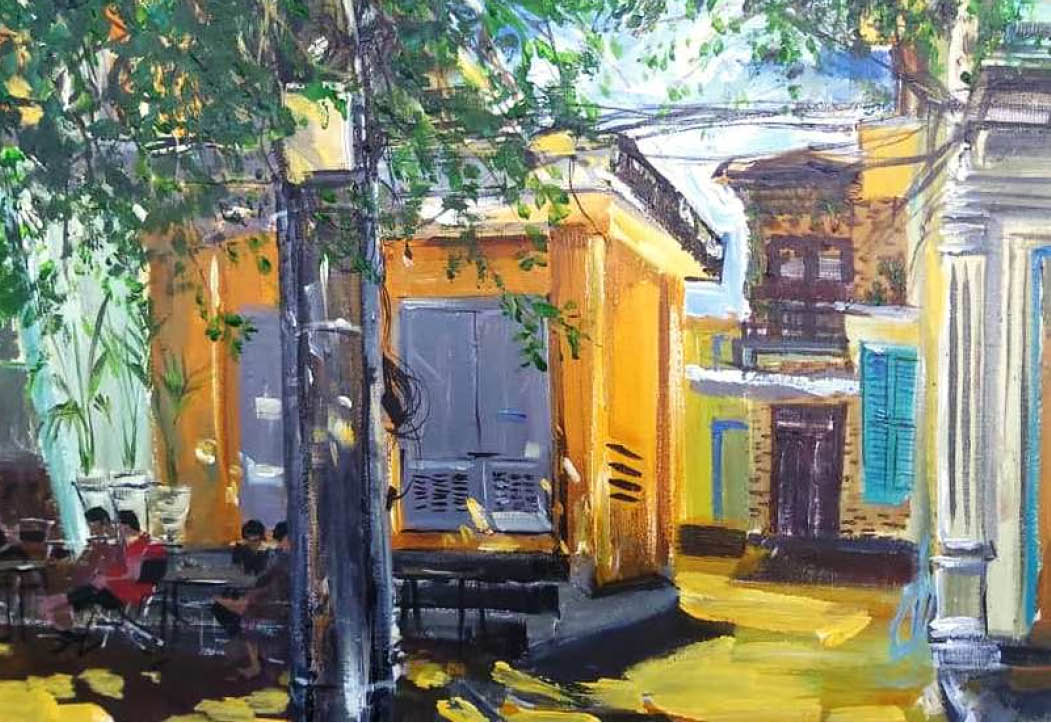 “Kể chuyện” Huế bằng trực họa