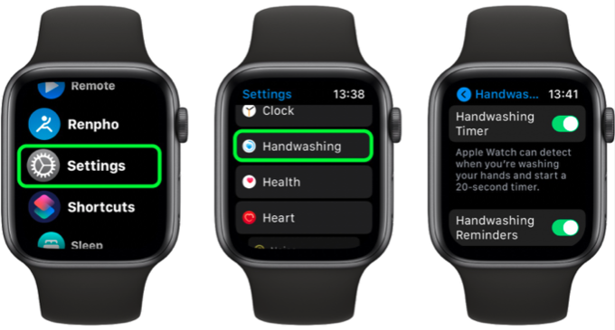 Apple Watch nhắc rửa tay phòng dịch