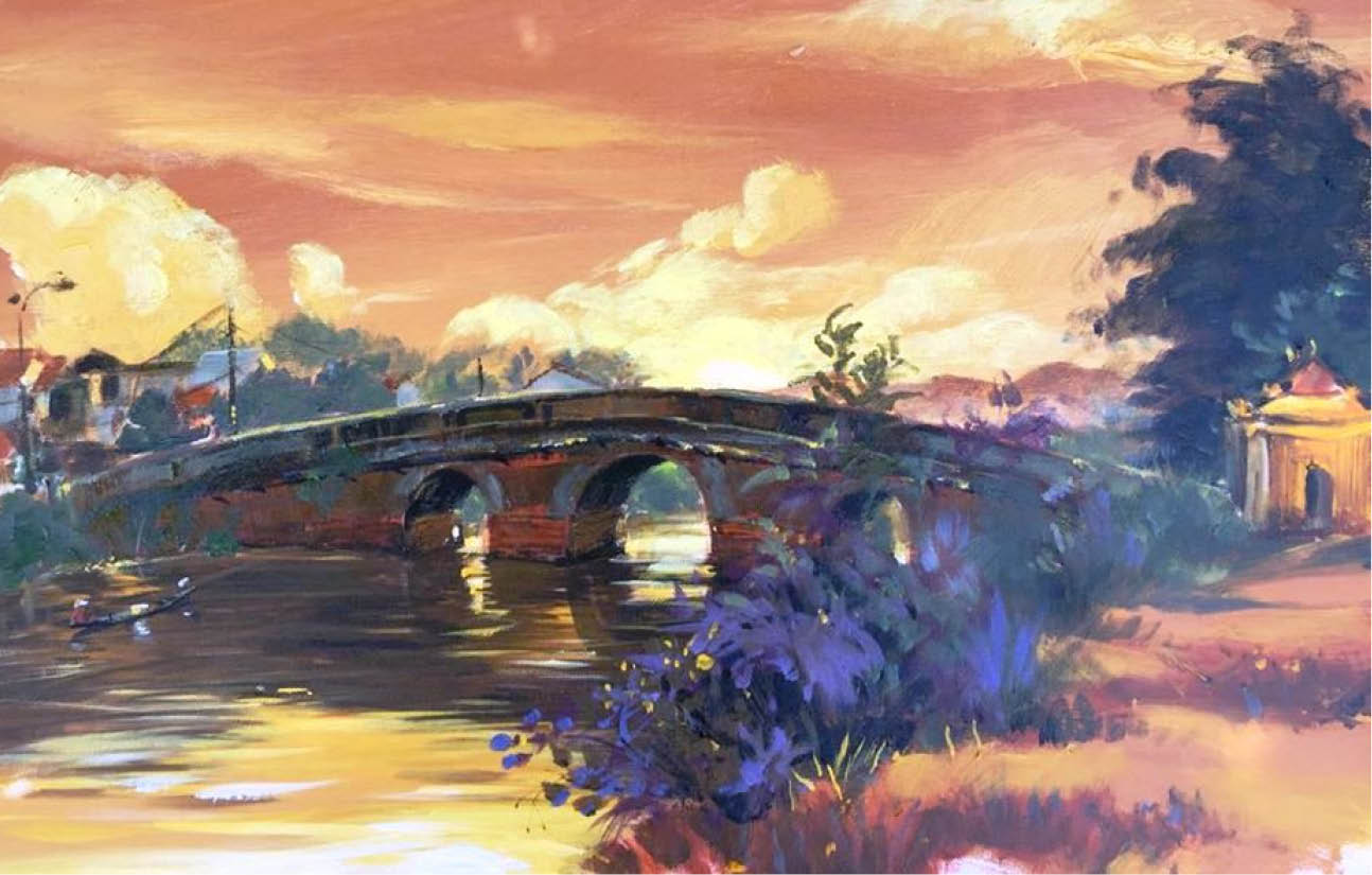 Telling stories of Hue by ‘alla prima’ direct painting