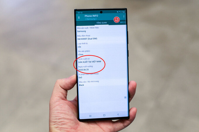 Bộ đôi Galaxy Note20 sản xuất tại Việt Nam