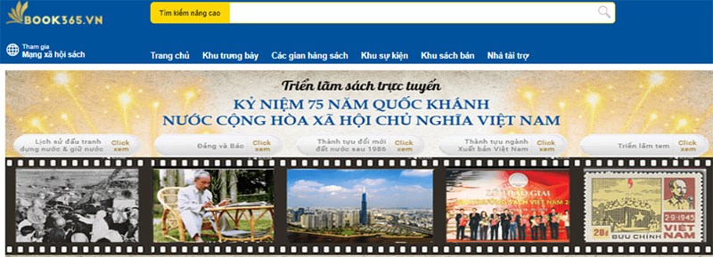 Triển lãm sách trực tuyến mừng Quốc khánh