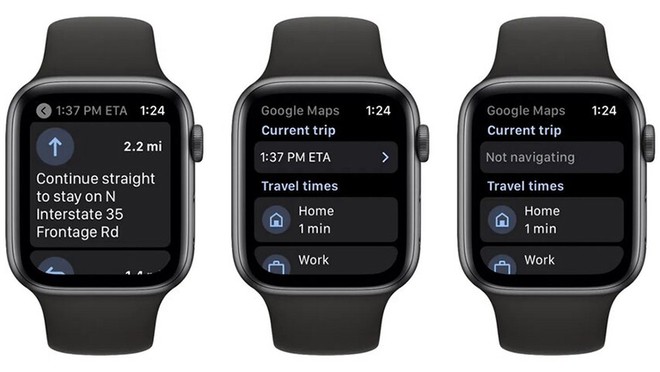 Google Maps chính thức trở lại Apple Watch