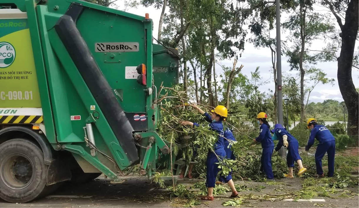 Huy động tổng lực để dọn rác cây xanh
