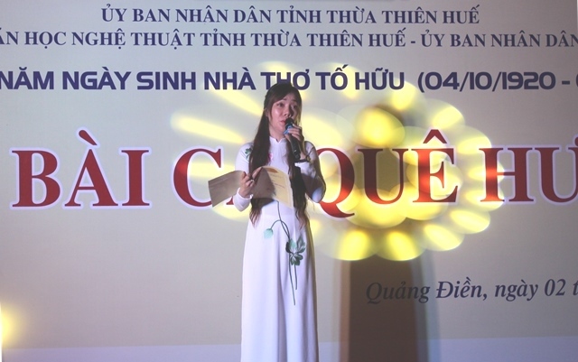 “Bài ca quê hương” - Đêm thơ tưởng nhớ nhà thơ Tố Hữu