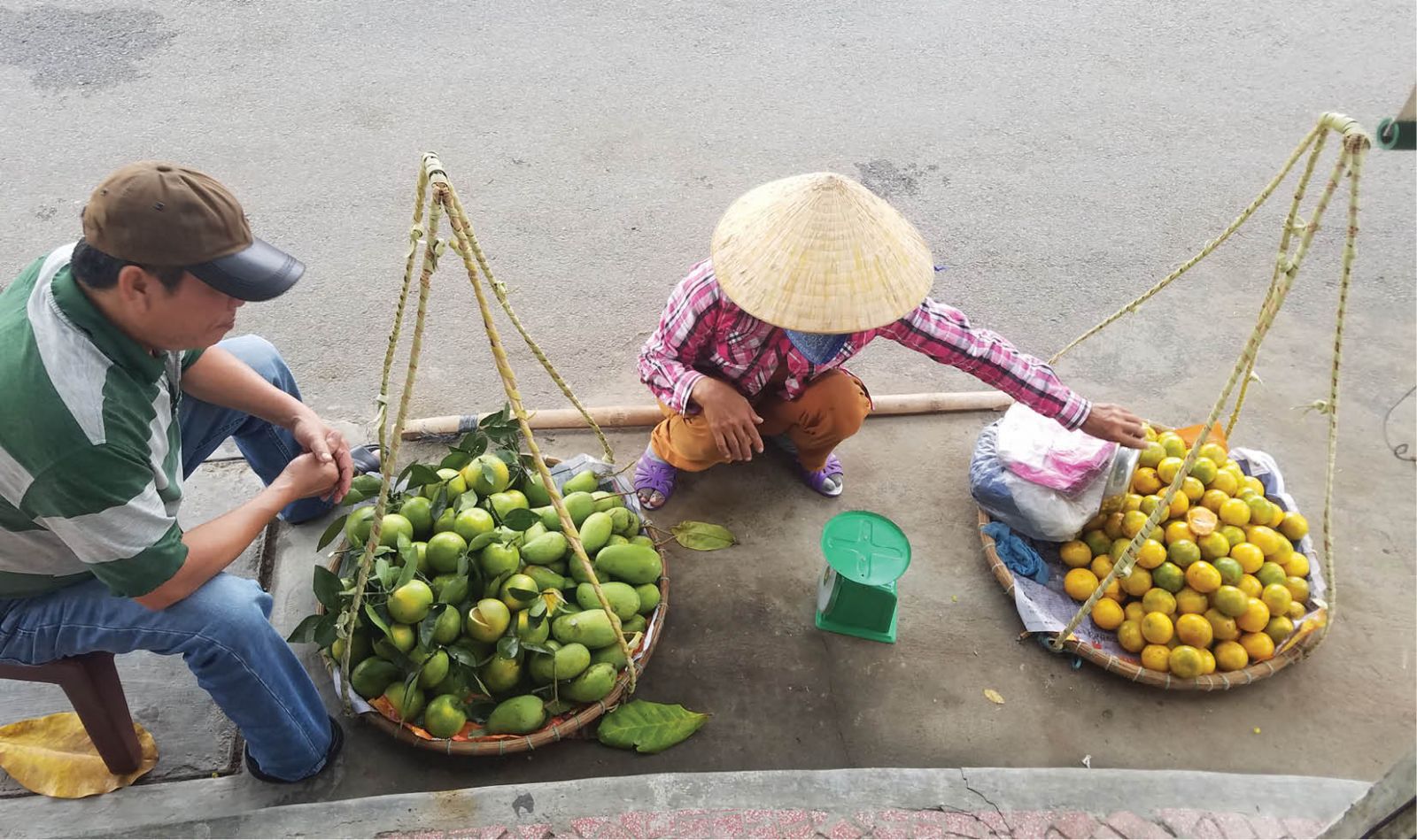 Street venders in the heritage city