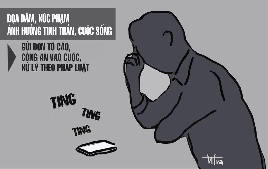 Người bị quấy nhiễu, xúc phạm có thể tố cáo đến cơ quan công an