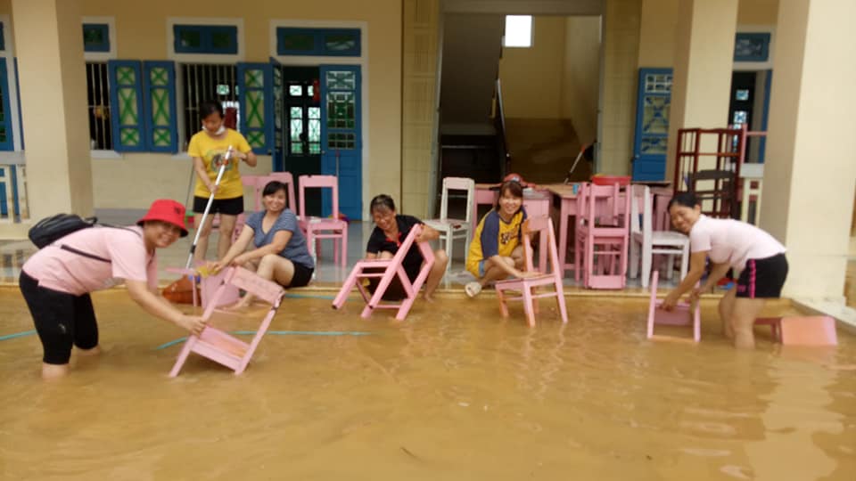 Những trường ở khu vực cao ráo sẽ đi học vào ngày mai