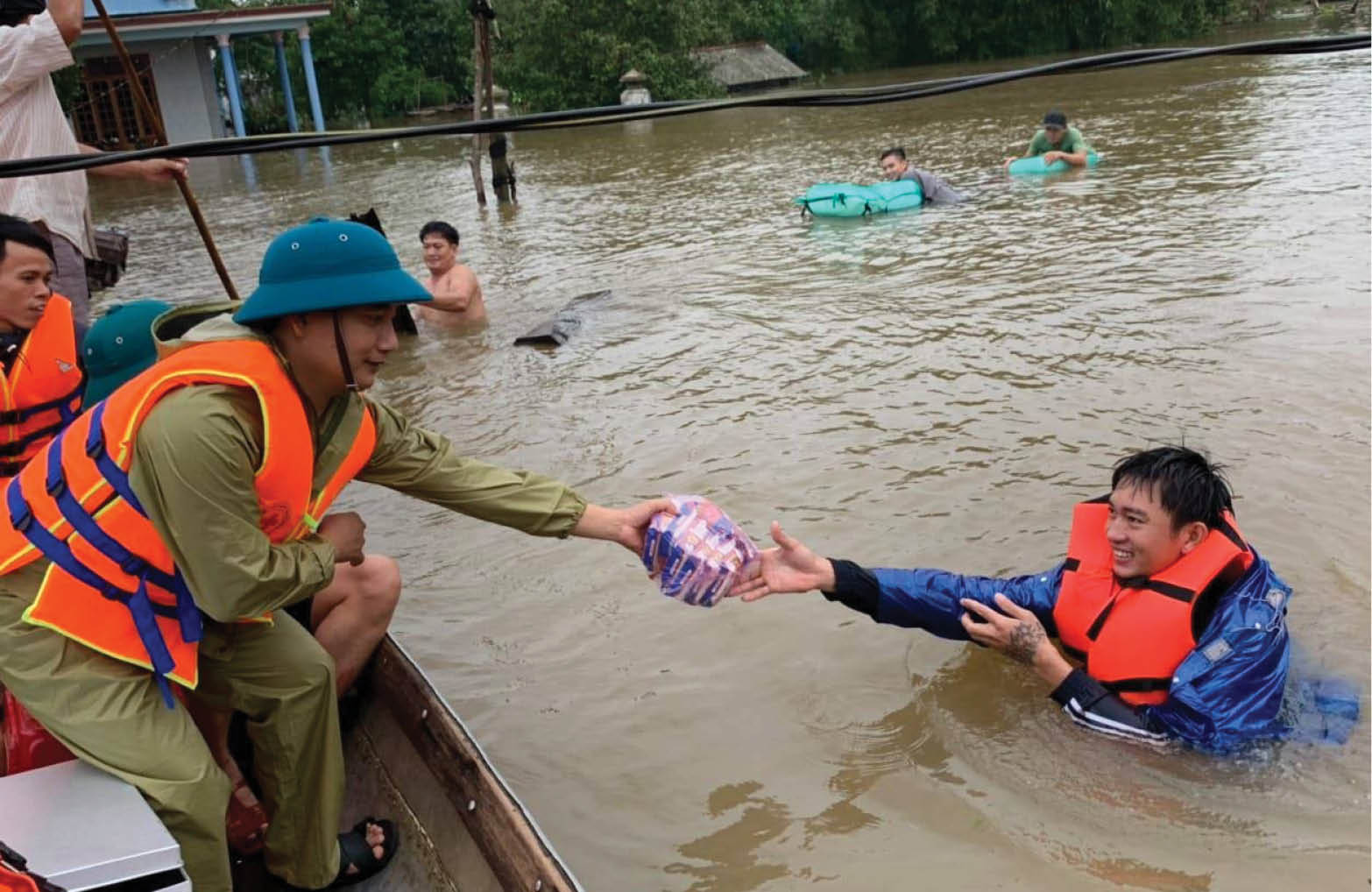 What jotted down in flood navel