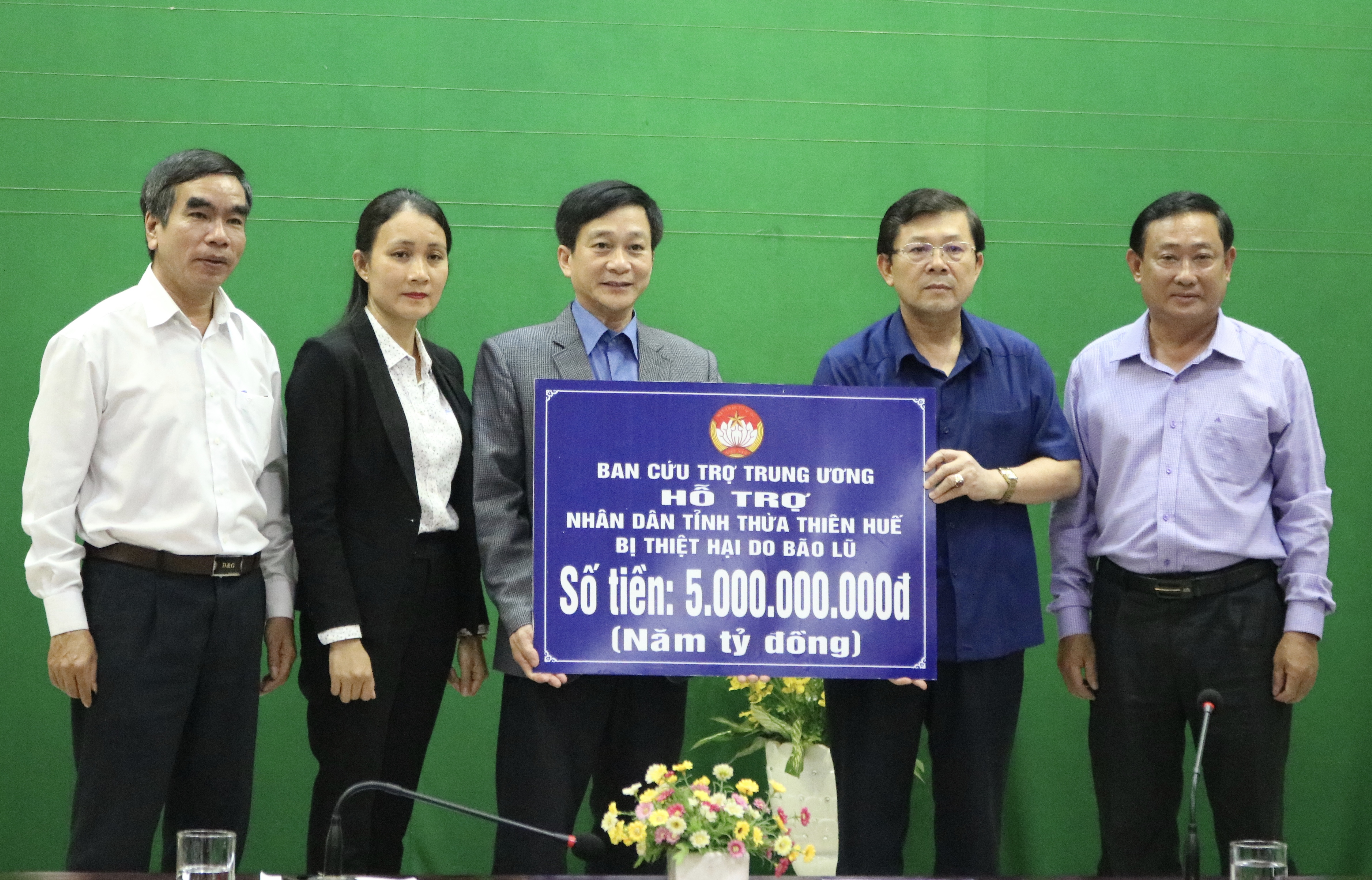 Ban Cứu trợ Trung ương hỗ trợ 5 tỷ đồng khắc phục hậu quả bão lụt