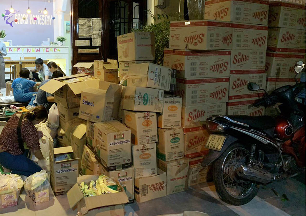 Miễn phí ăn ở, vận chuyển cho các đoàn cứu trợ, thiện nguyện