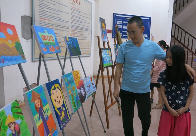 Triển lãm 170 tác phẩm hội họa của thiếu nhi