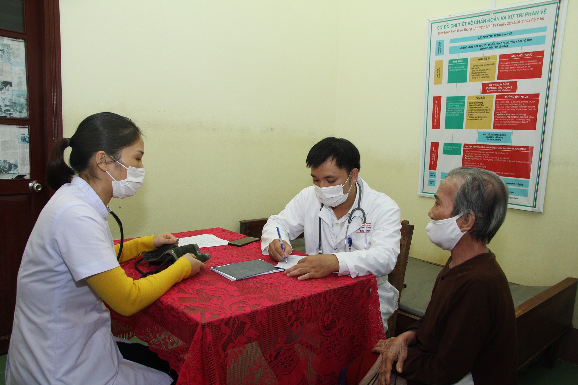 Khám và cấp thuốc miễn phí cho người dân bị ảnh hưởng lũ lụt