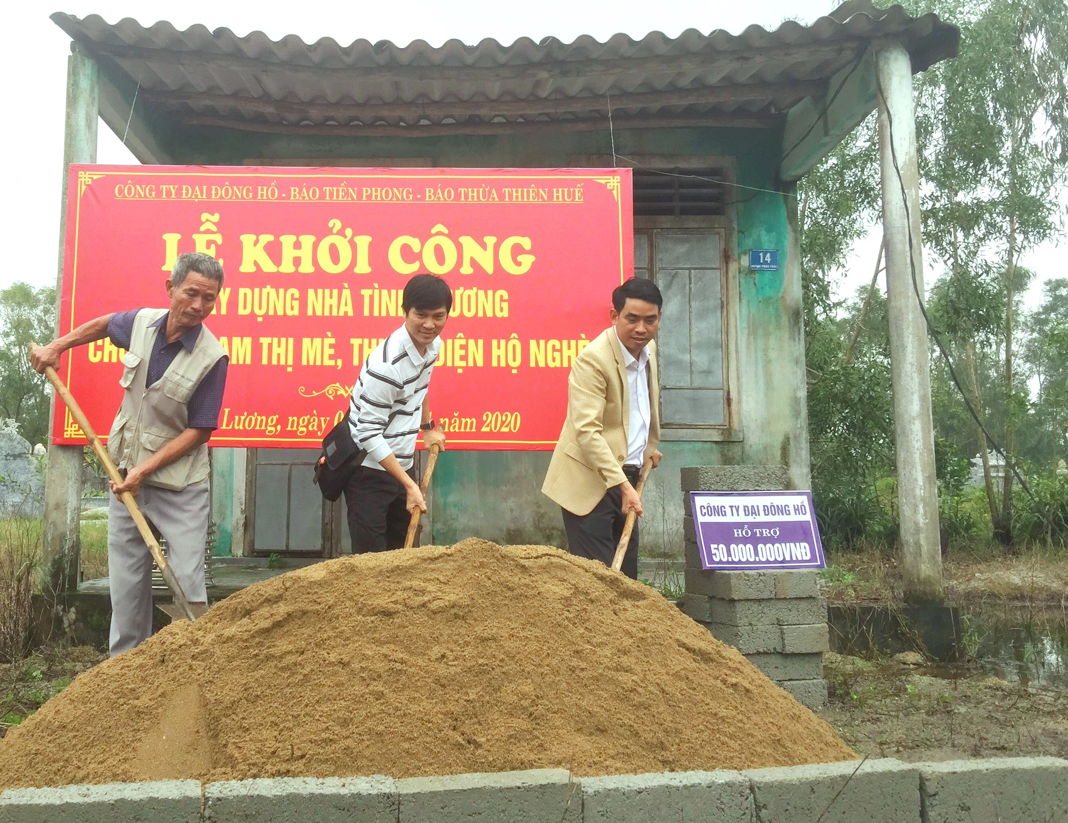 Khởi công xây nhà tình thương cho hoàn cảnh không nơi nương tựa