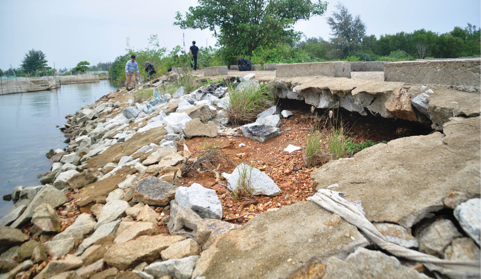 Nâng cấp hệ thống thủy lợi, đê kè phục vụ sản xuất