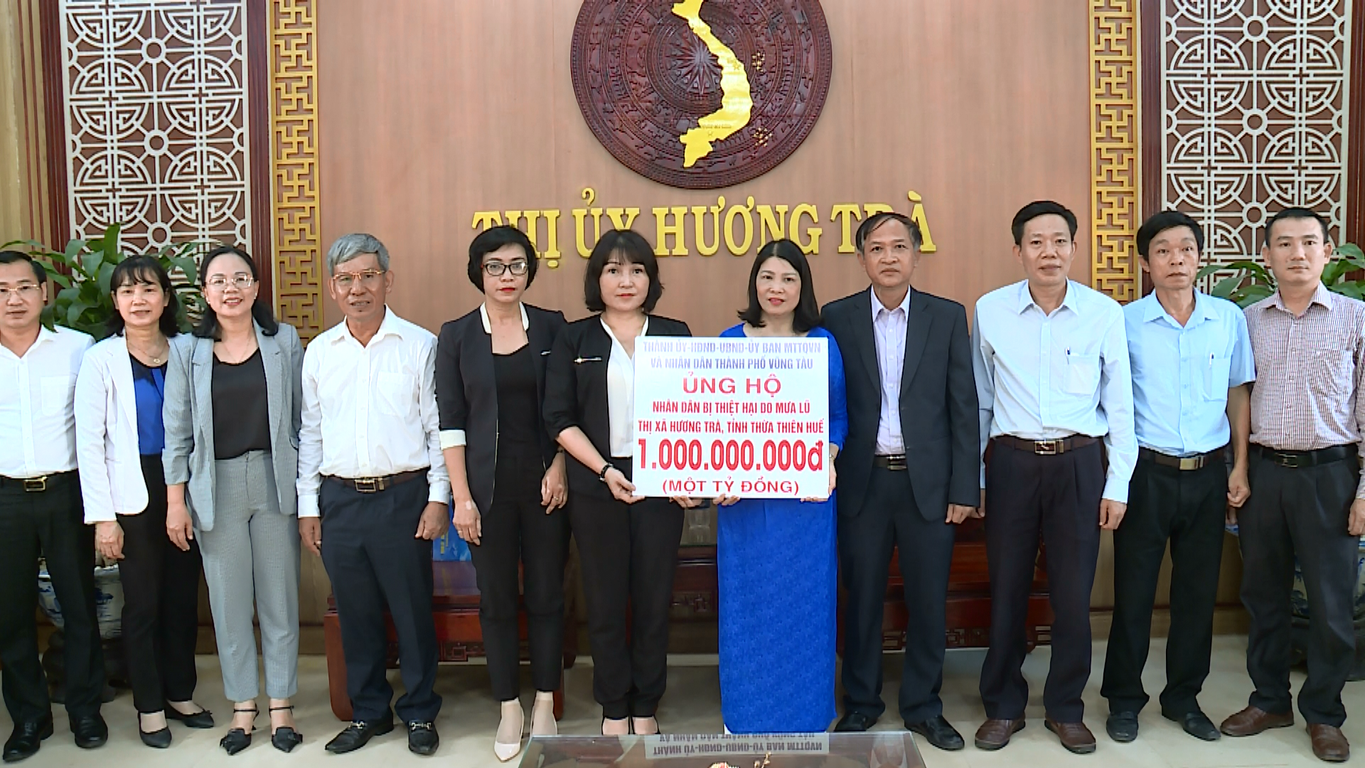 Hương Trà Vũng Tàu hỗ trợ 1 tỷ đồng khắc phục thiệt hại do bão lũ