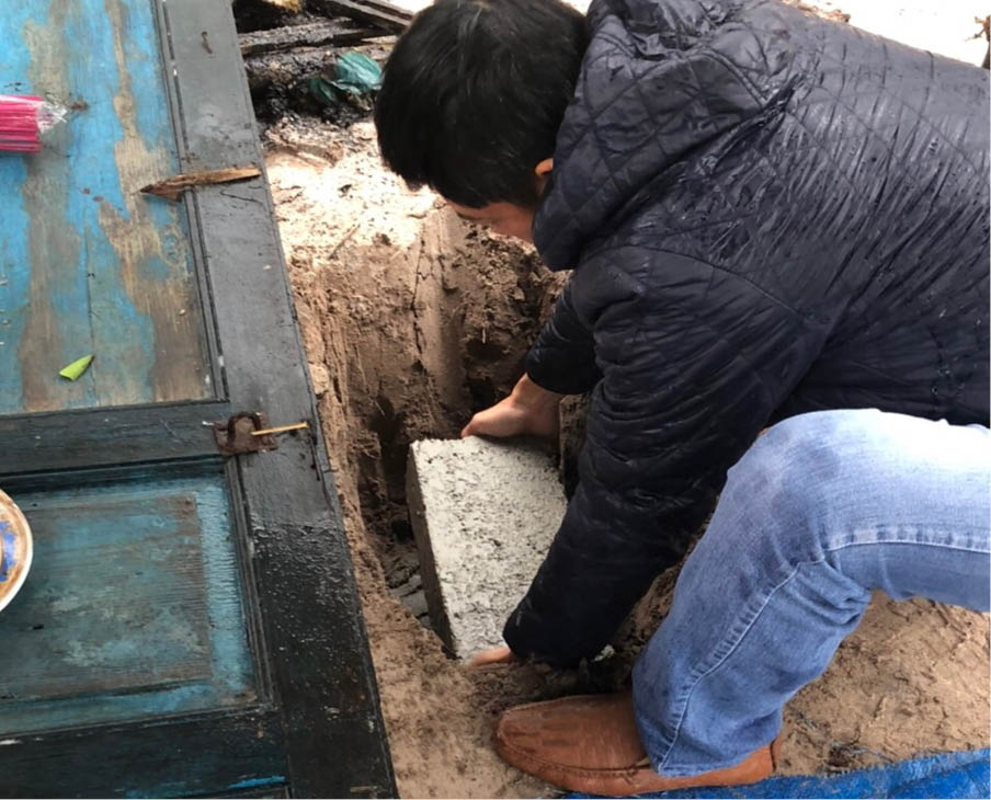 Khởi công nhà tình thương cho mẹ con bà Đặng Thị Đáng