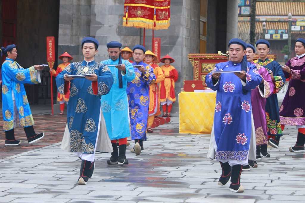Re-enactment of Ban Soc ceremony under the Nguyen Dynasty