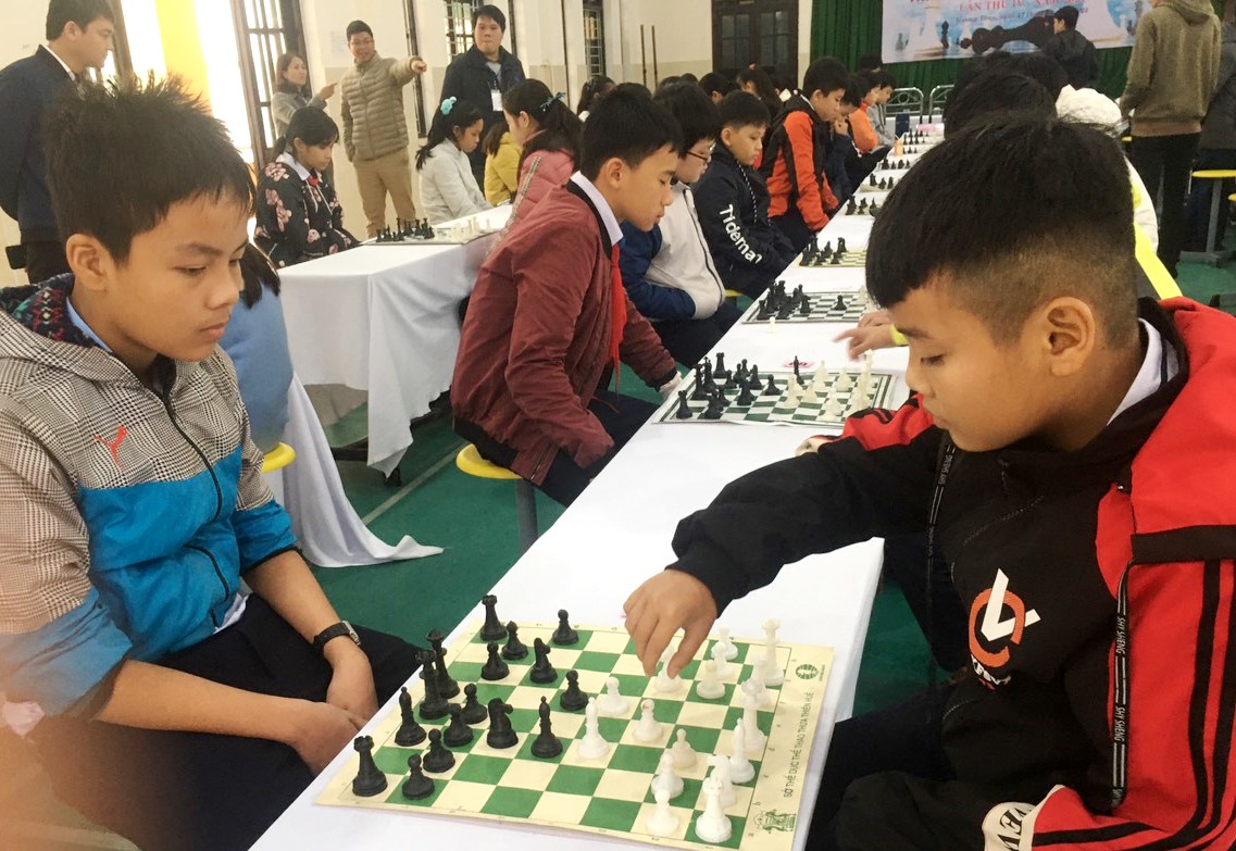 Khởi tranh giải cờ vua thanh thiếu nhi toàn tỉnh