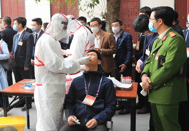 Xét nghiệm COVID-19 cho các đại biểu, cán bộ phục vụ Đại hội XIII