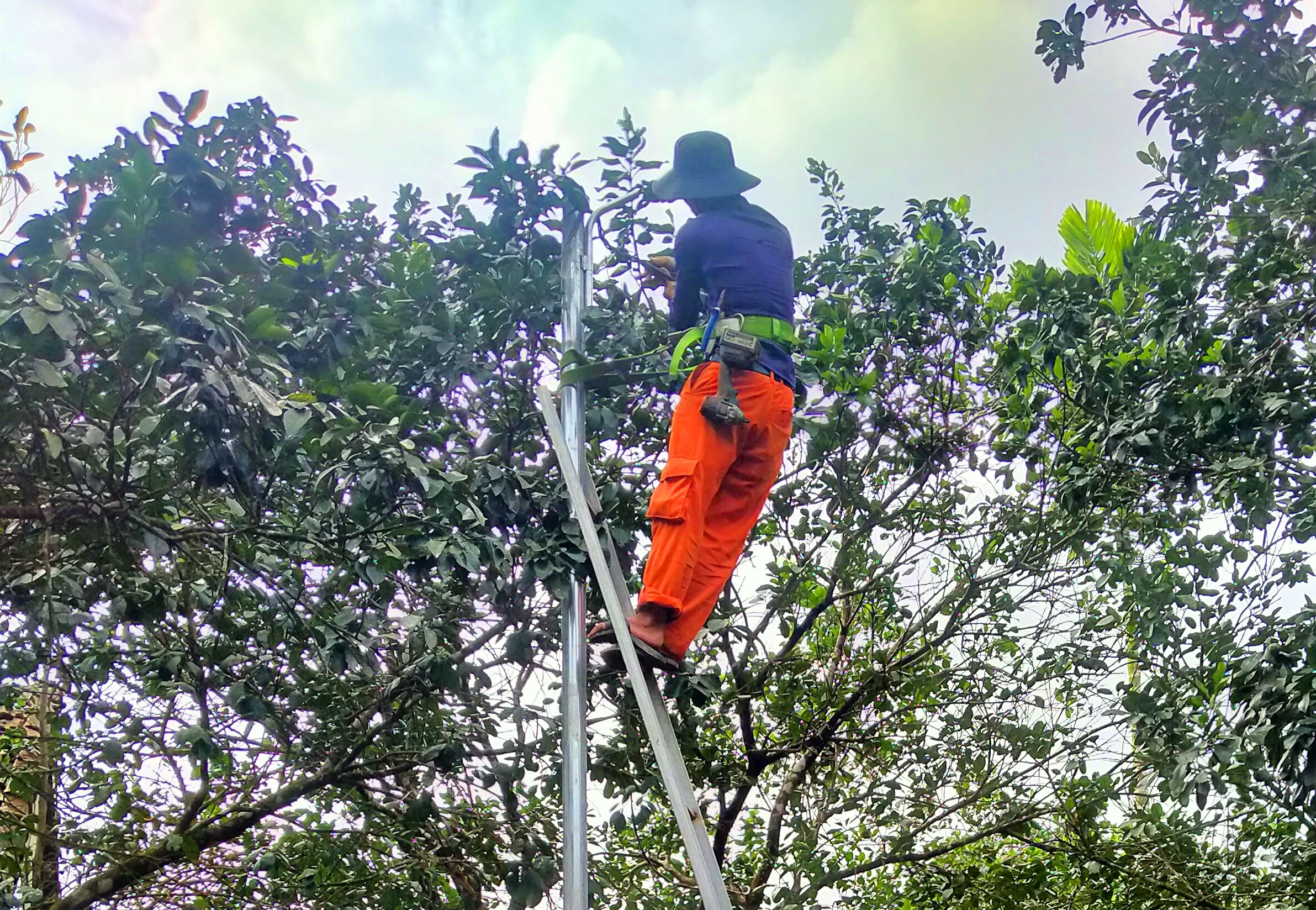 Xã đầu tiên của tỉnh hoàn thành tuyến đường điện chiếu sáng ở các thôn