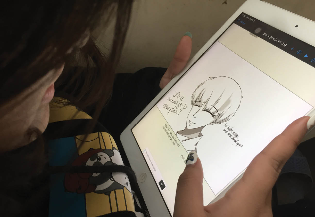 Teen vẽ tranh digital art  commission art