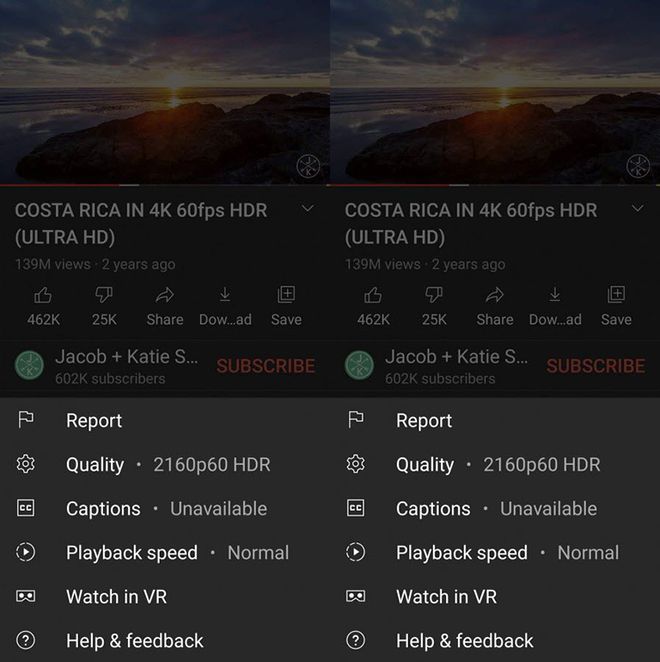 YouTube trên Android hỗ trợ phát 4K