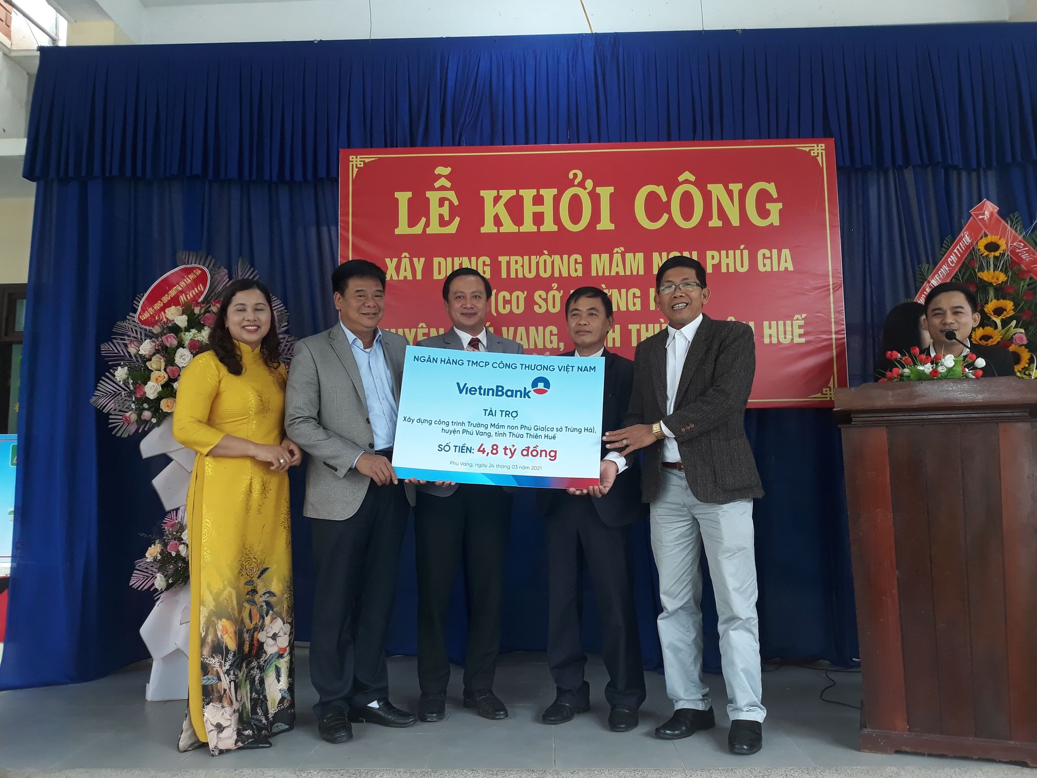 Khởi công xây dựng công trình trường mầm non trị giá gần 5 tỉ đồng