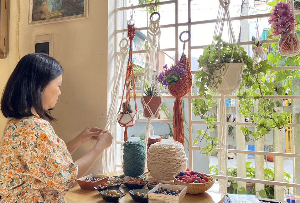 Làm đẹp không gian sống cùng “macrame”