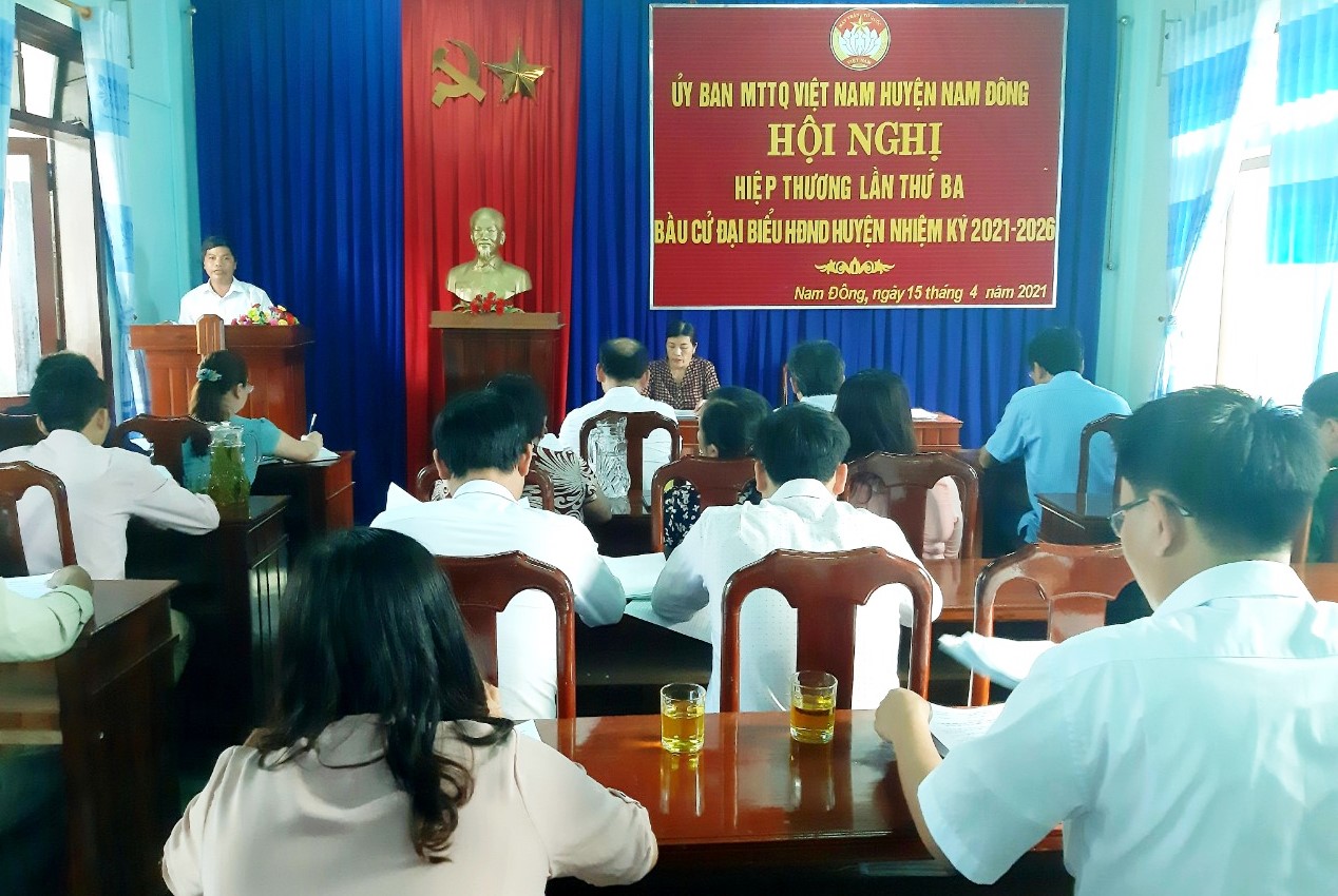 Thông qua danh sách 50 người ứng cử đại biểu HĐND huyện Nam Đông