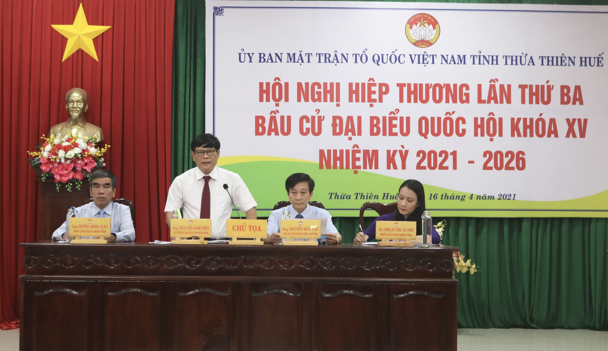 Thông qua danh sách 10 ứng cử viên đại biểu Quốc hội khóa XV và 86 đại biểu HĐND tỉnh nhiệm kỳ 2021 - 2026