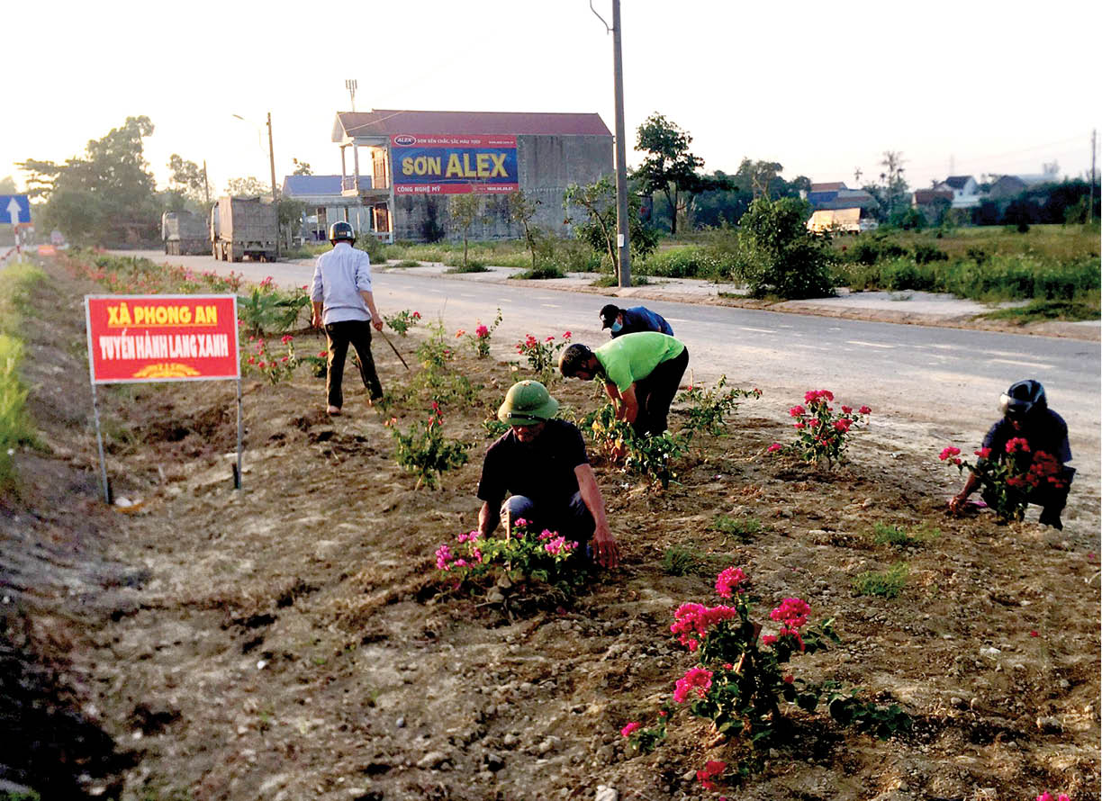 “Hành lang xanh” - điểm nhấn của xã Phong An