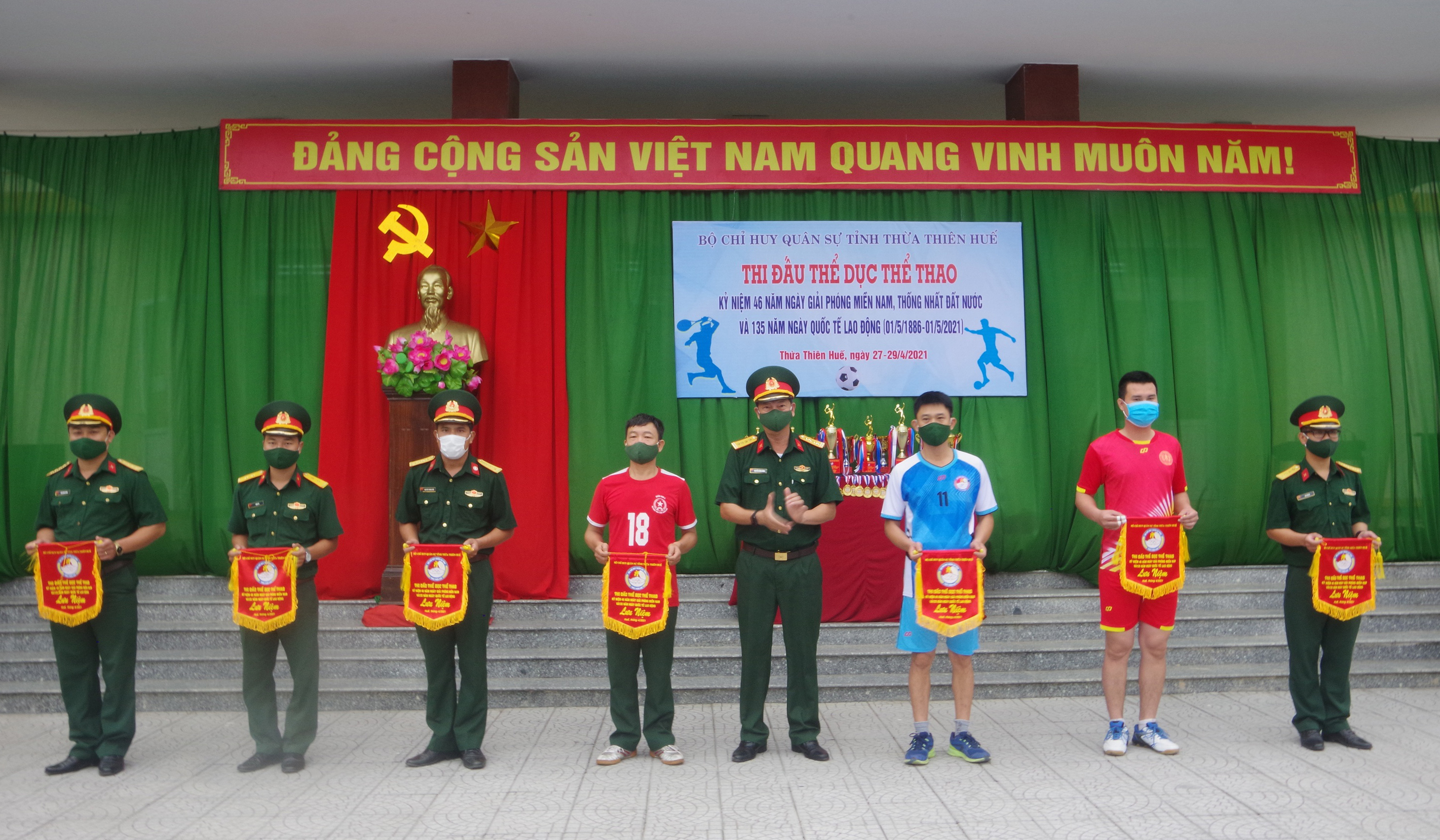 200 vận động viên tranh tài Giải thi đấu thể dục thể thao Bộ Chỉ huy Quân sự tỉnh