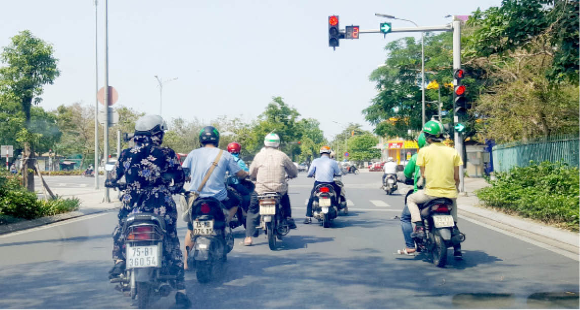 Văn minh khi dừng đèn tín hiệu giao thông