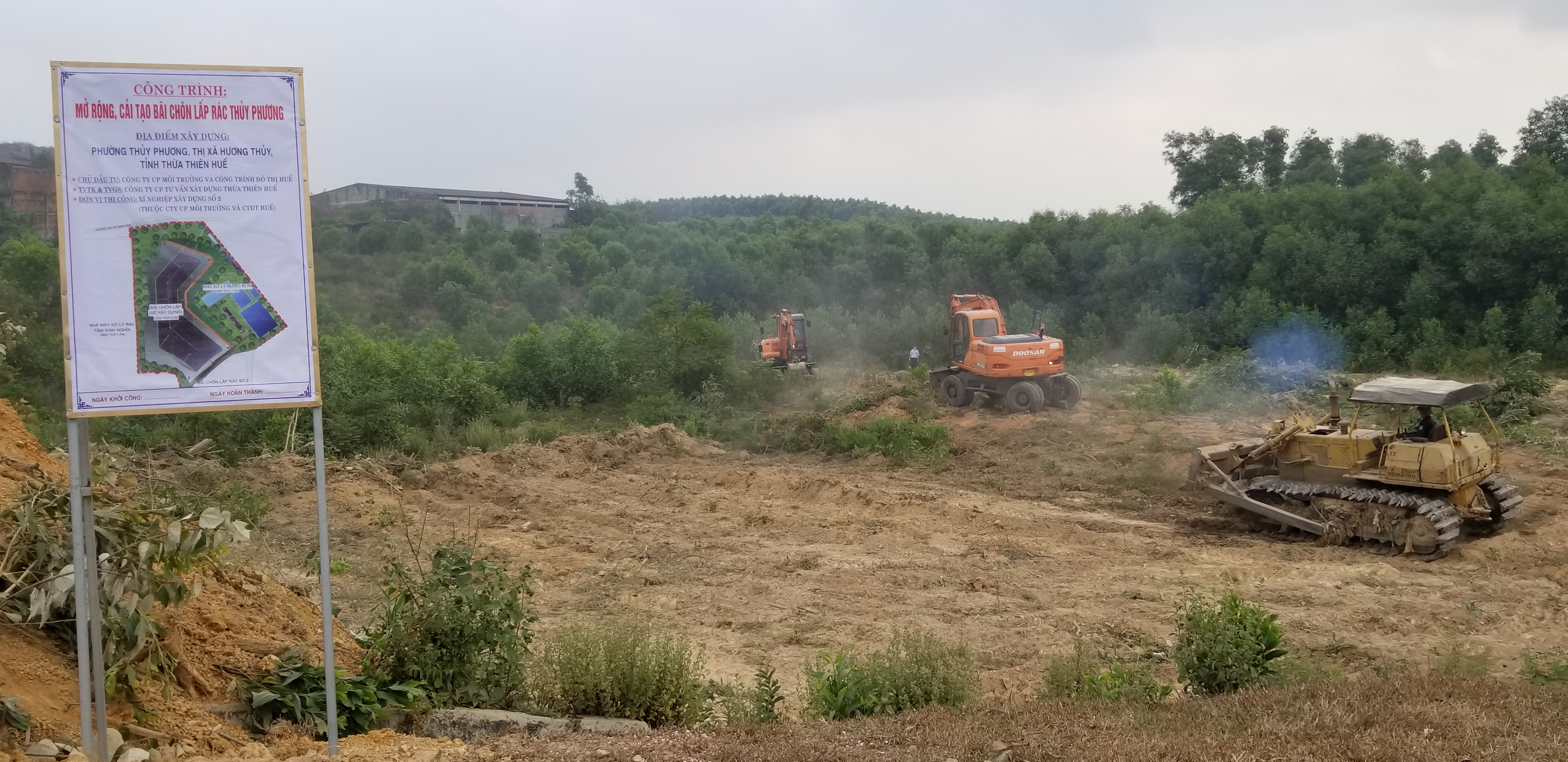 Khởi công công trình Mở rộng, cải tạo bãi chôn lấp rác Thủy Phương