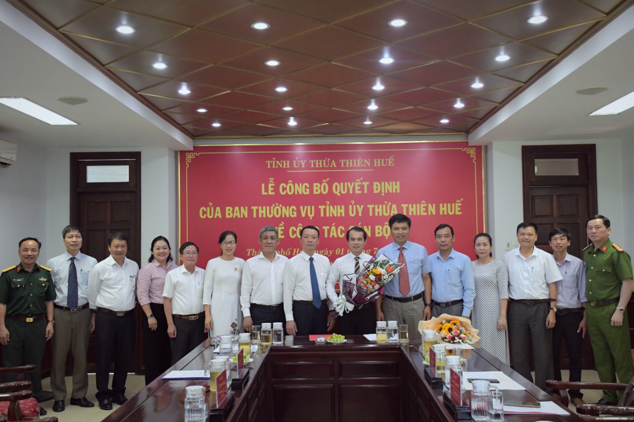 Ông Võ Lê Nhật giữ chức vụ Phó Bí thư Thành ủy Huế nhiệm kỳ 2020 - 2025