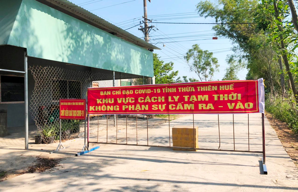 Khoanh vùng, phong tỏa cách ly tạm thời chợ Lộc Thủy và xóm Cầu, Lộc Thủy, Phú Lộc