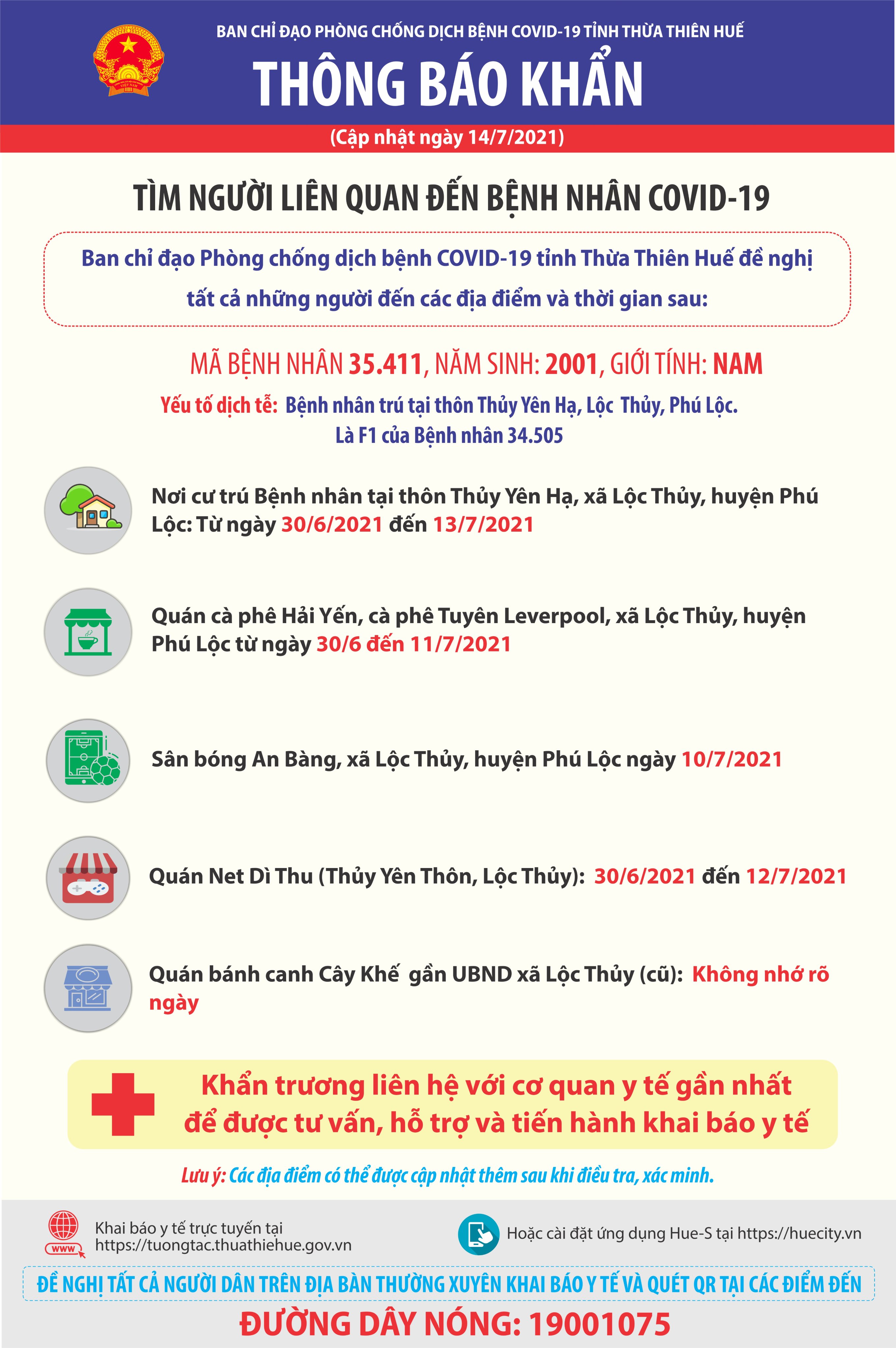 Tìm người liên quan đến ca bệnh mới ghi nhận 35 411