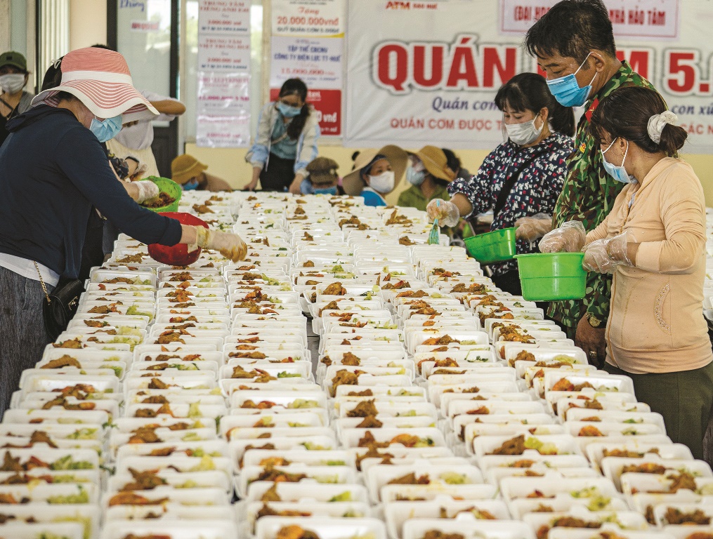 Bữa ăn ở các khu cách ly