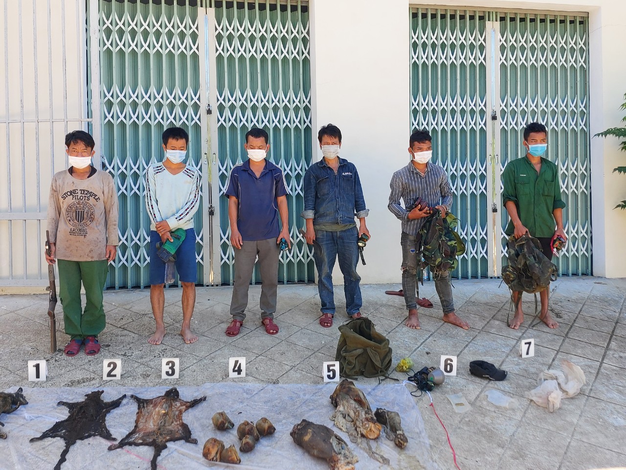 Bắt 6 đối tượng săn bắt, vận chuyển động vật hoang dã