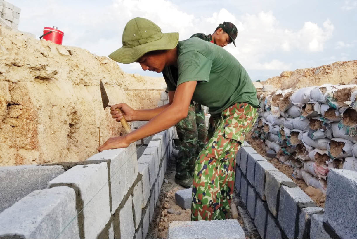 Kiên cố thao trường, bãi tập