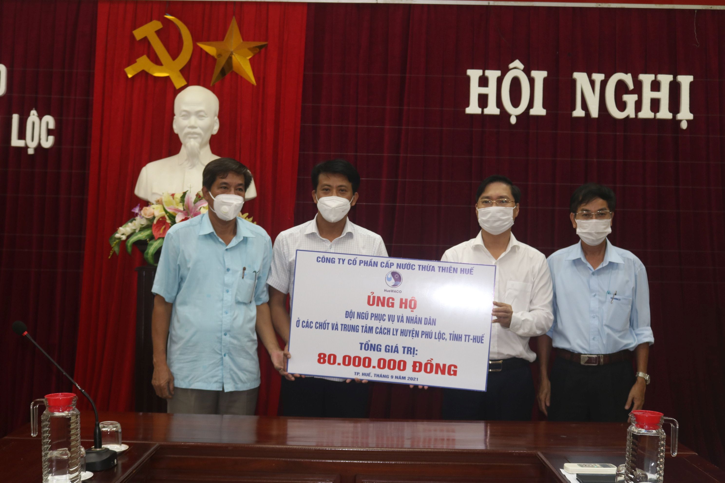 HueWACO Gần 420 triệu đồng hỗ trợ công tác chống dịch